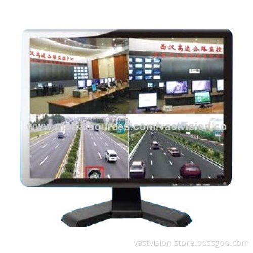17-inch High-definition Quad Screen CCTV LCD Monitor with 4 BNC Input, Measures 36.1 x 29.9 x 6.2cm